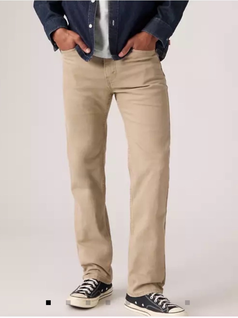 Levi's Straight Leg Khaki 505 Classic Jeans, W33 L34